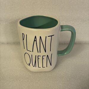 Ray Dunn Artisan Collection By Magenta White Mug With PLANT QUEEN.